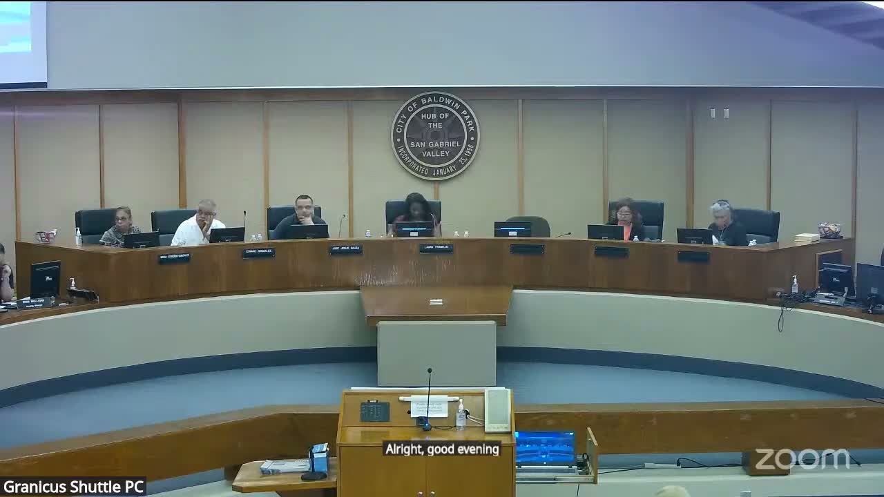 Baldwin Park commission approves $127,504 in CDBG public‑service recommendations