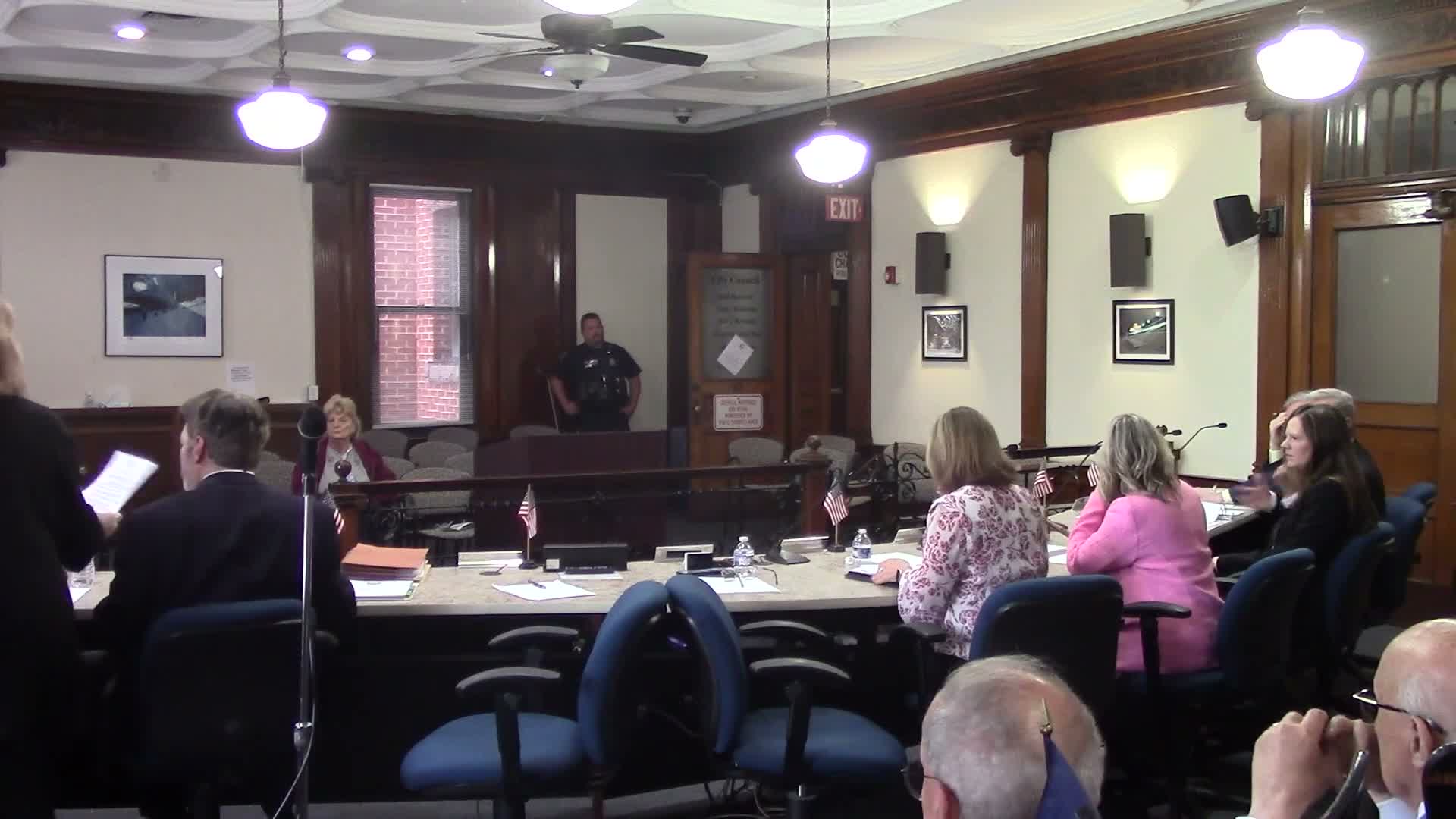 Resident questions noise-ordinance language that would require an officer warning
