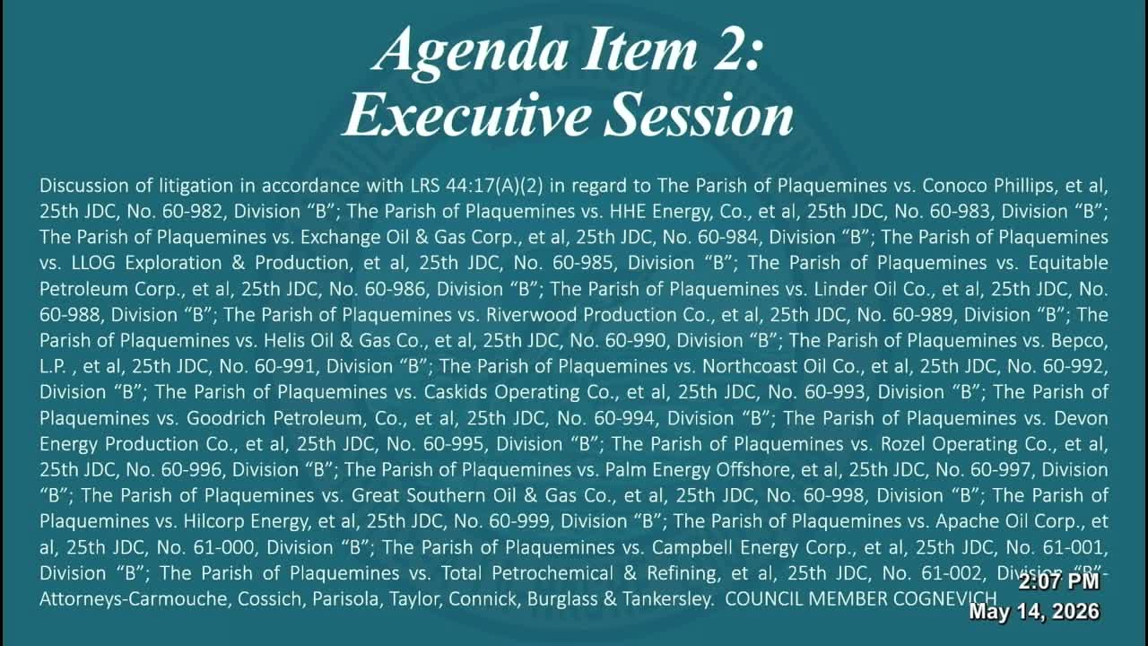 Council authorizes partial settlements in long-running oil-and-gas litigation