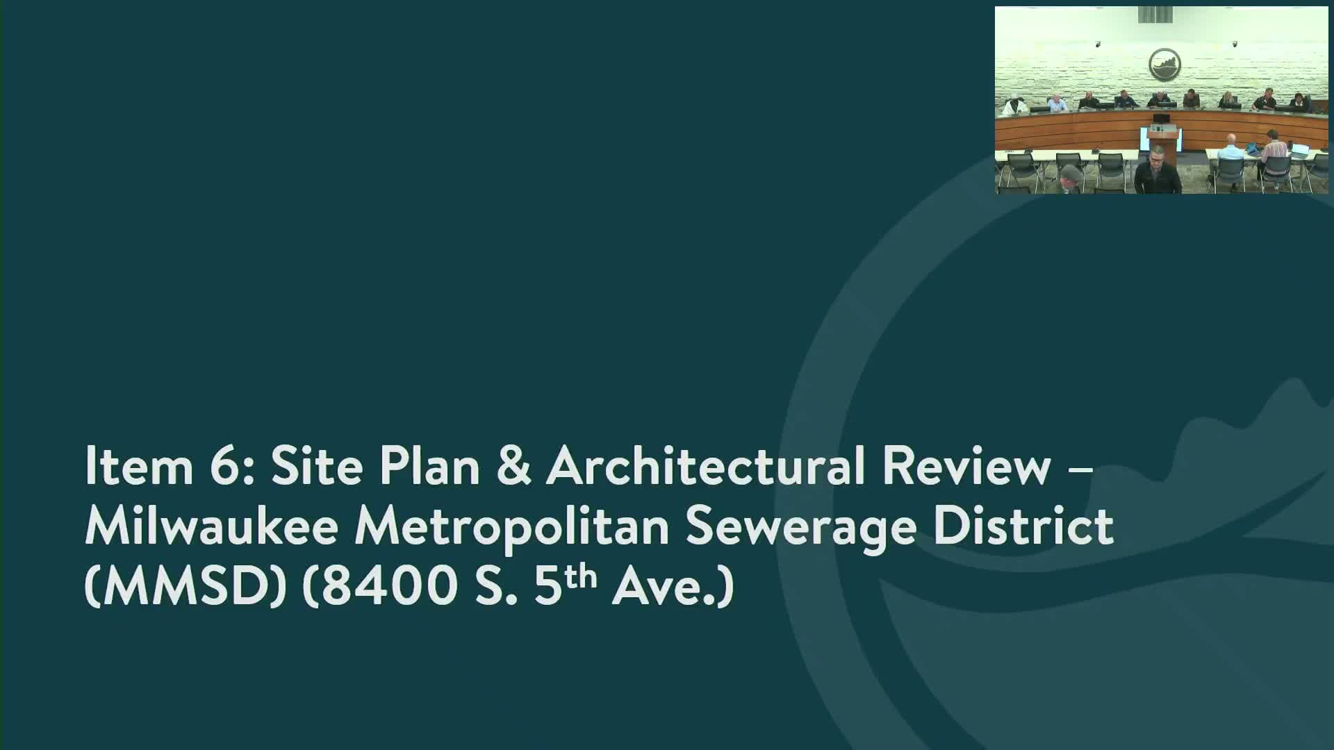 Plan commission approves 89,000 sq ft ground-mounted solar array for MMSD at 8400 S. 5th Ave.