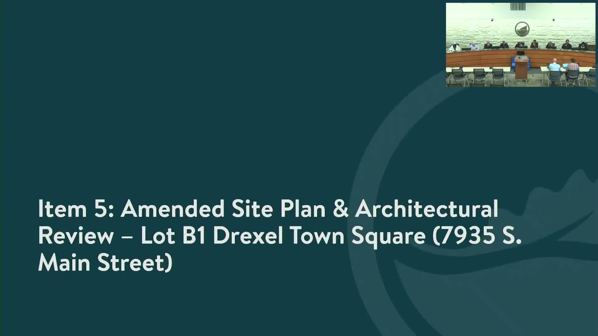Commission approves amended site plan for multi-tenant building at 7935 S. Main