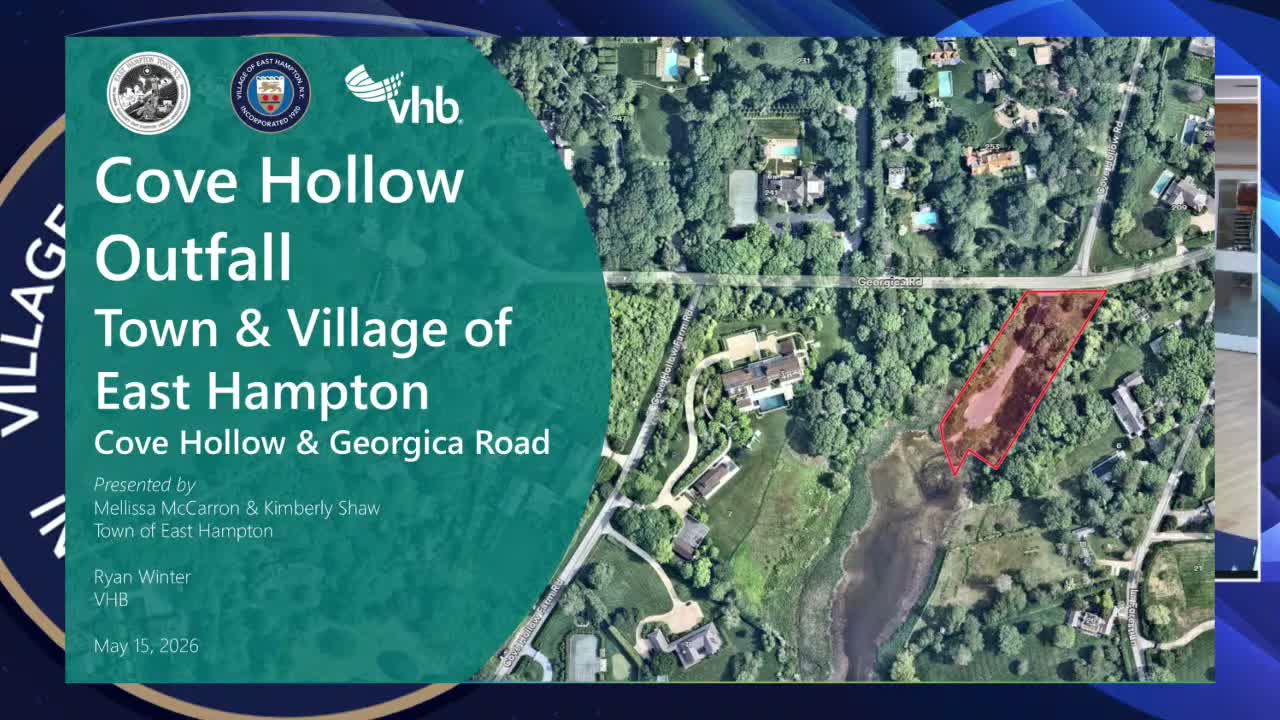 Town and engineer outline constructed-wetland plan to treat stormwater at Kohala outfall