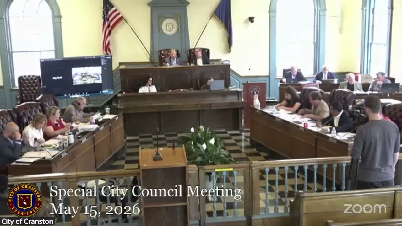 Cranston council asks General Assembly for one‑year levy‑cap exemption as budget backstop