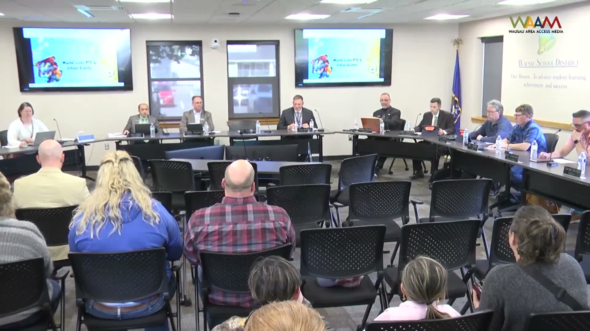 Main Elementary fifth‑graders showcase school events for Wausau School Board
