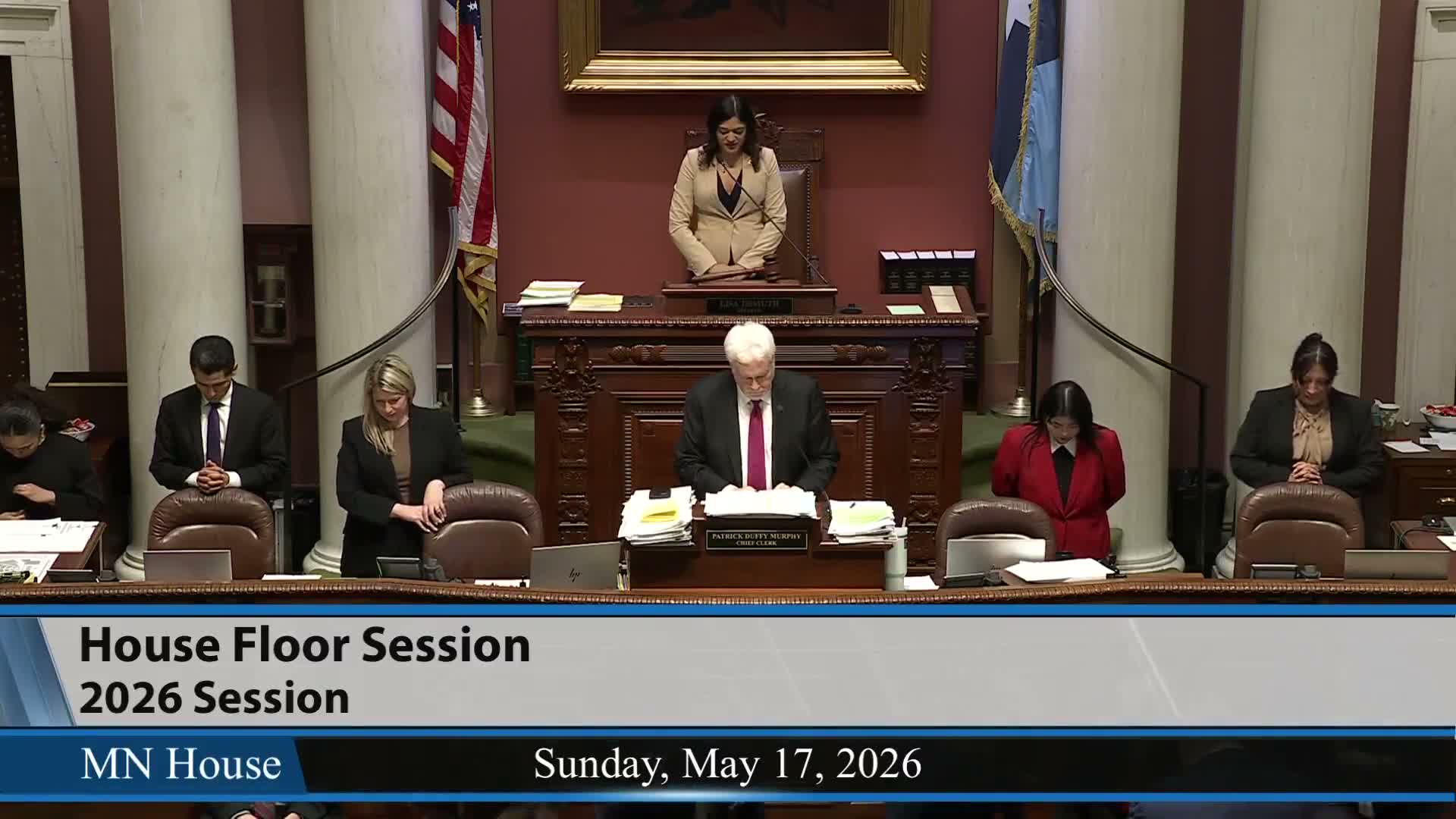 Minnesota House opens May 16 session; journal approved and bills introduced
