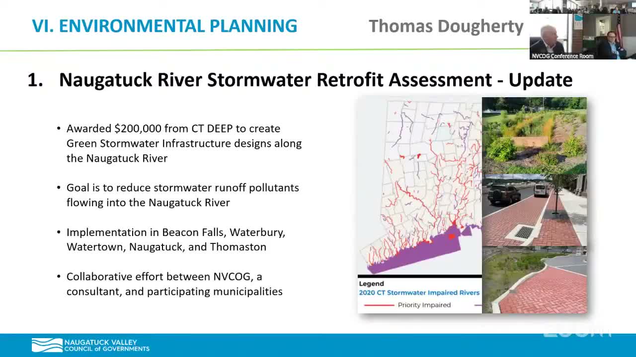 NVCOG awarded $200,000 Long Island Sound grant for Naugatuck River stormwater assessment