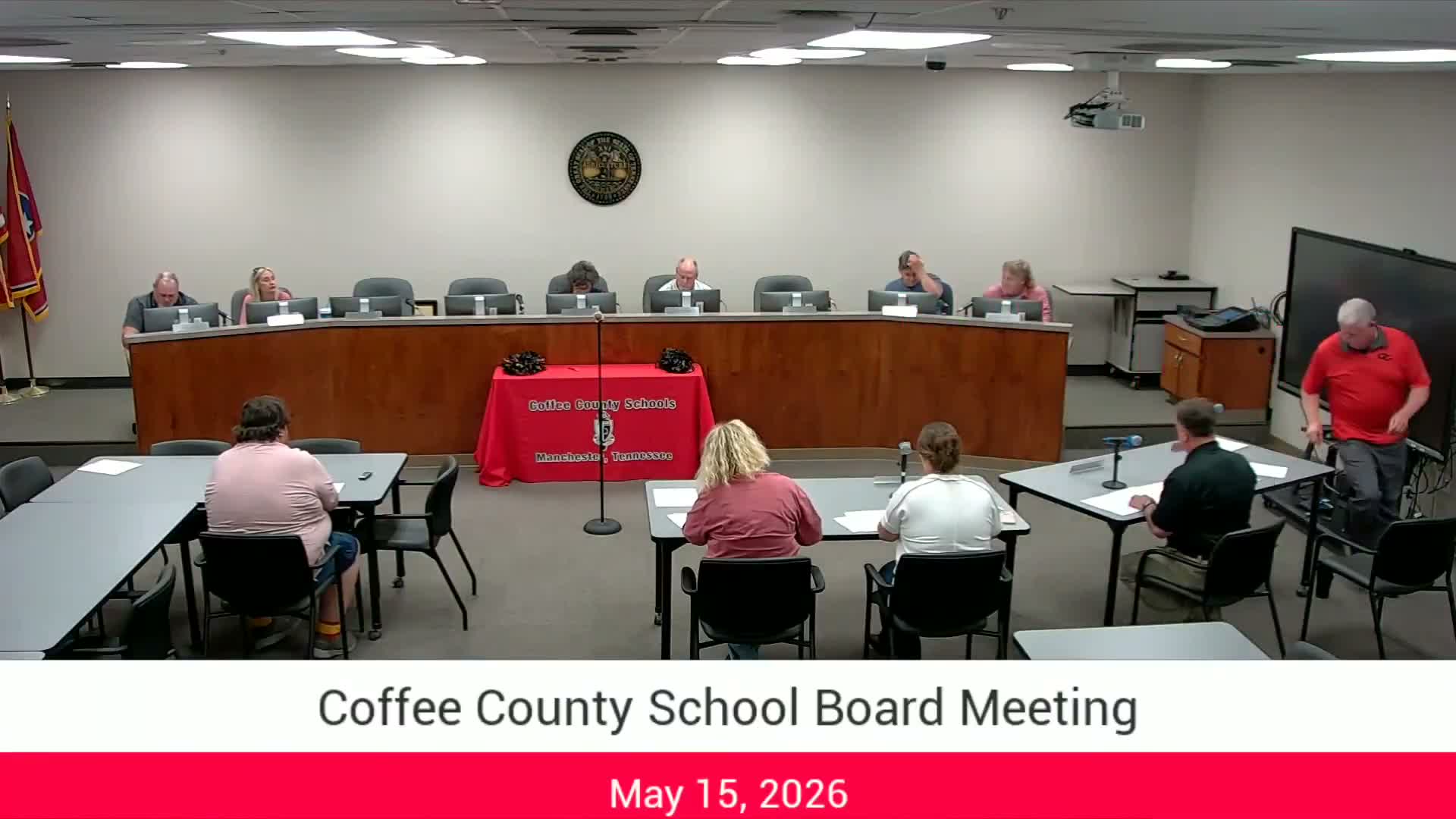 Coffee County board elects Miss Freda K. Jones as chair; vice-chair vote postponed amid signature-card concerns